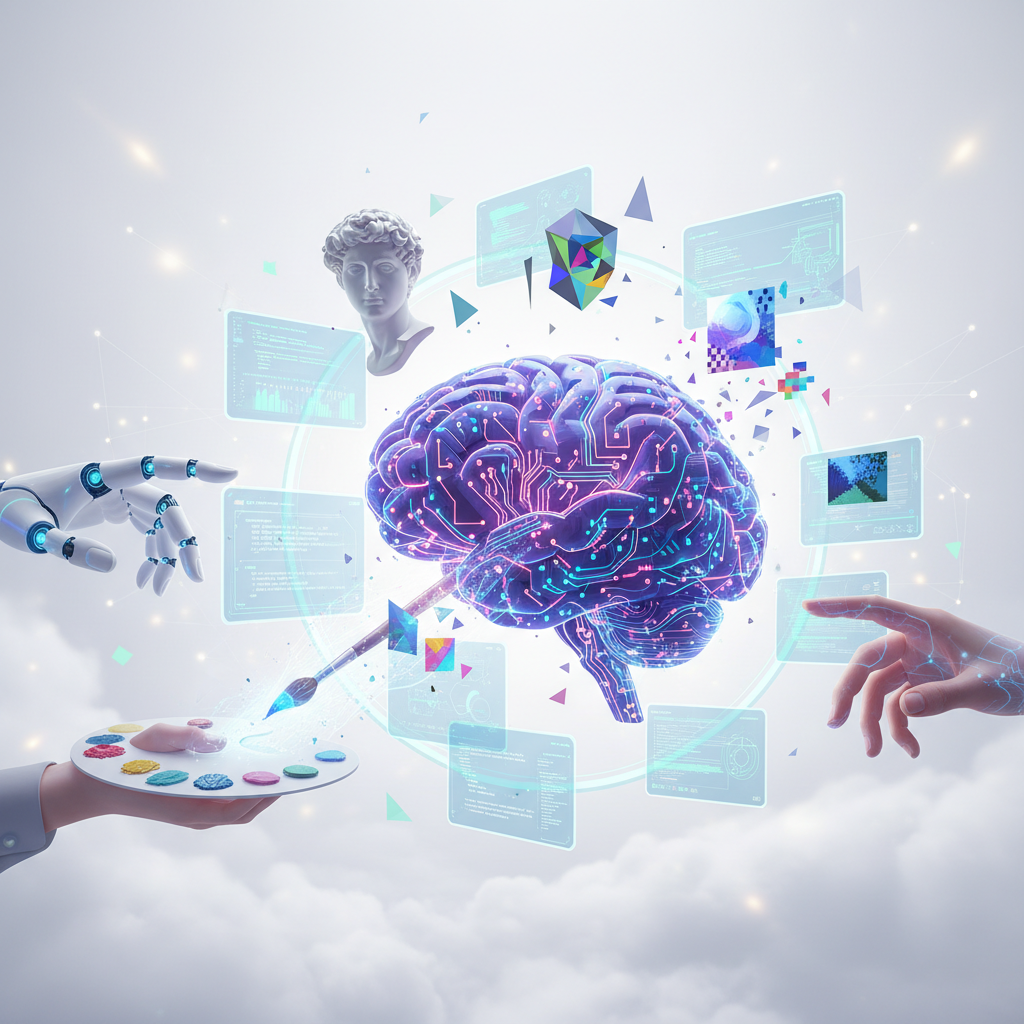 Un plato blanco con una pila de tres panqueques cubiertos con arándanos frescos, sirope, crema batida y una hoja de menta, sobre una superficie de madera rústica.