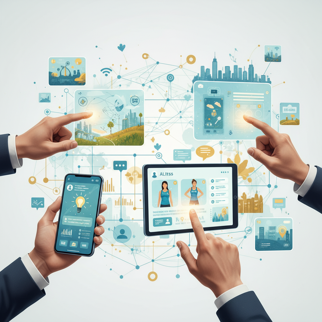 Hombre profesional sonriendo en traje en una oficina moderna.