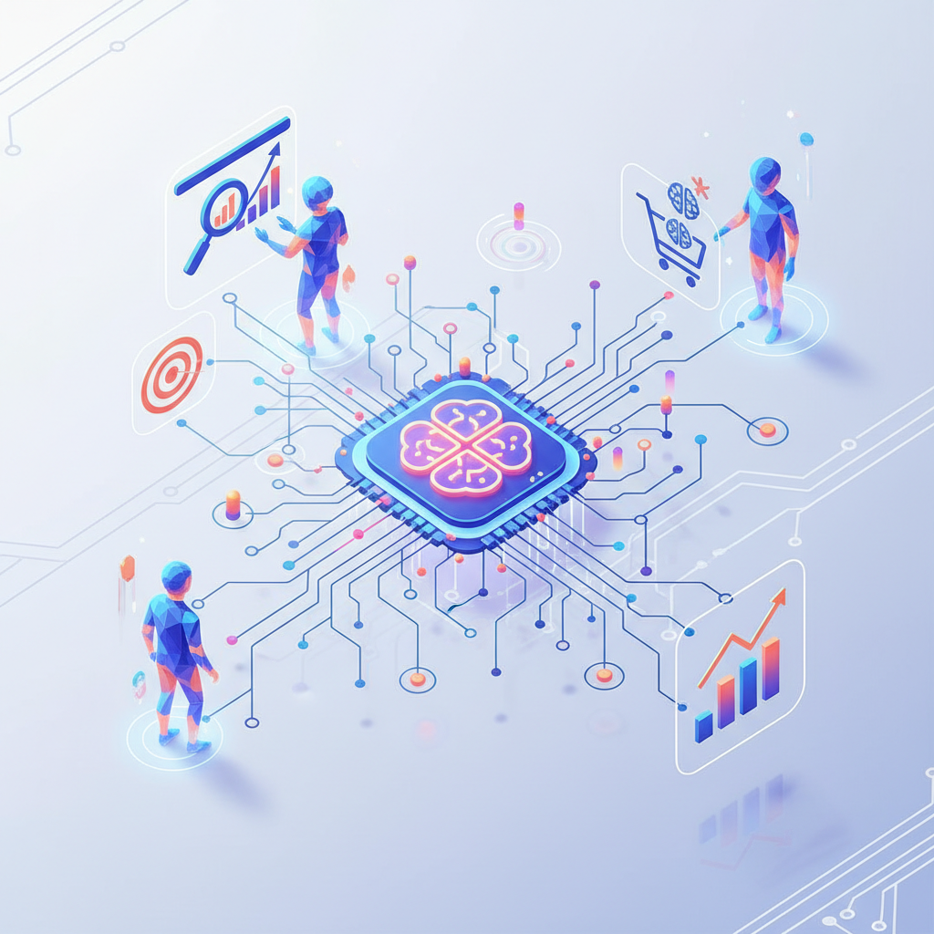 Joven mujer profesional con gafas tecleando en un portátil plateado sobre un escritorio moderno. Junto a ella hay una planta y una taza de café en un ambiente de oficina en casa.