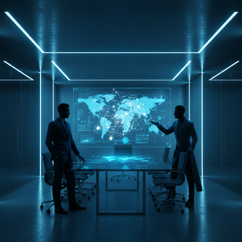 Un ordenador portátil mostrando un gráfico de barras ascendente y un gráfico circular en la pantalla, con una mano usando el ratón en el lateral.} {