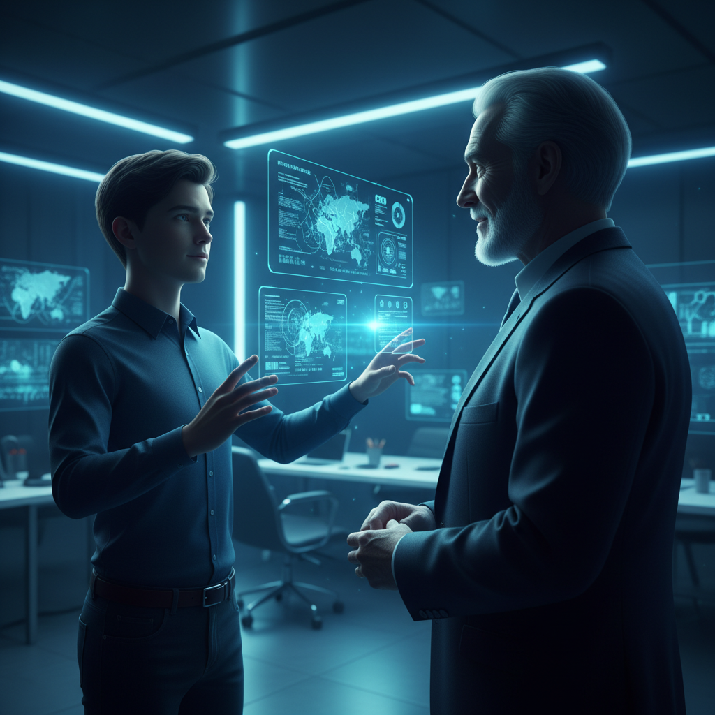 Una persona trabajando concentrada en un ordenador portátil sobre un escritorio moderno.