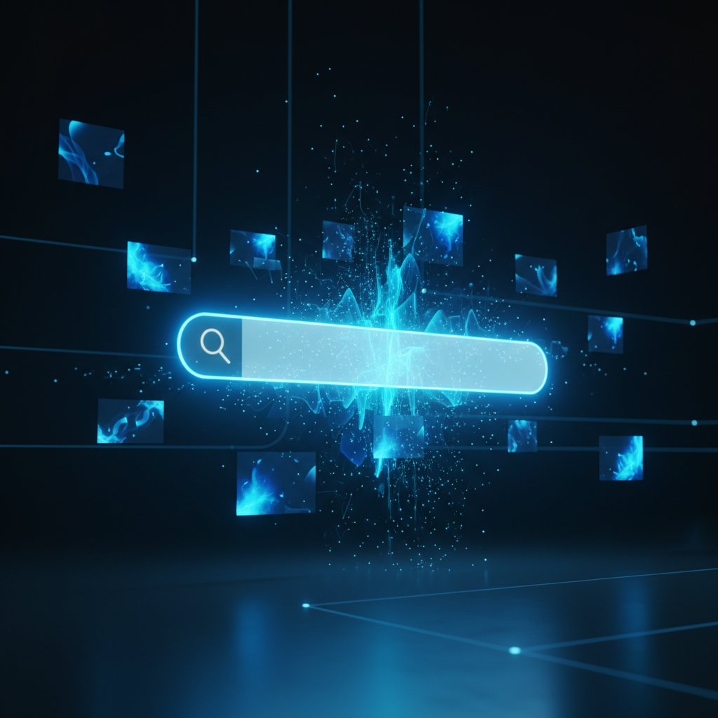 Un robot de cocina blanco con una tapa transparente está encendido mezclando ingredientes, sobre una encimera de cocina moderna.