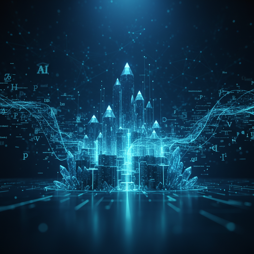 Un monitor de ordenador muestra un gráfico de barras verde ascendente y un círculo con un signo de verificación, con un teclado y un ratón al frente.