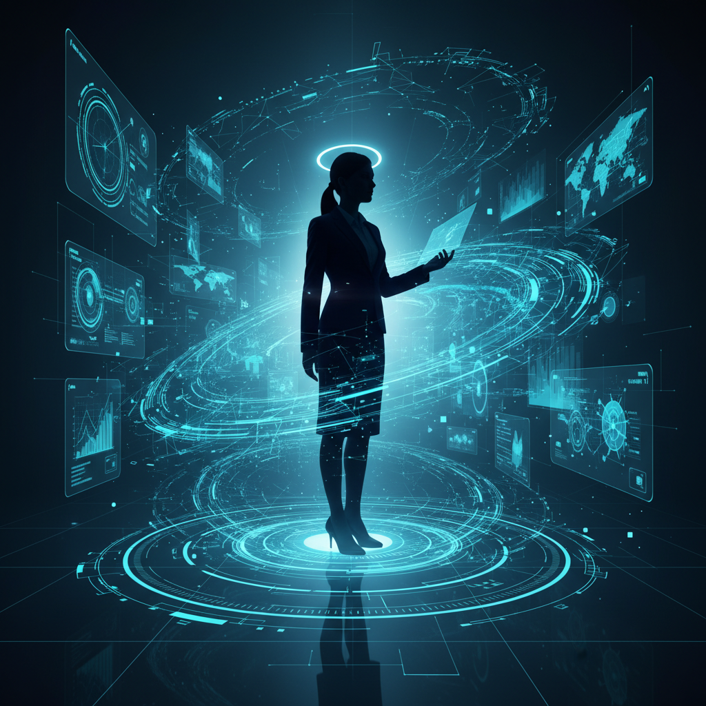 Grupo diverso de personas colaborando en una mesa de reuniones en una oficina moderna y luminosa.