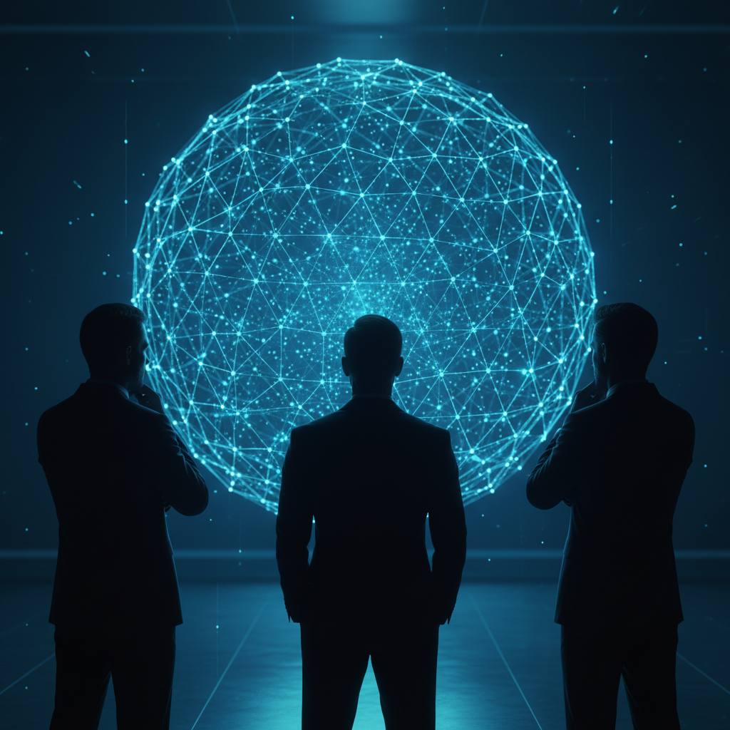 Vista cenital de un escritorio moderno y organizado con un portátil, una taza de café, un cuaderno abierto, un smartphone y una planta suculenta.