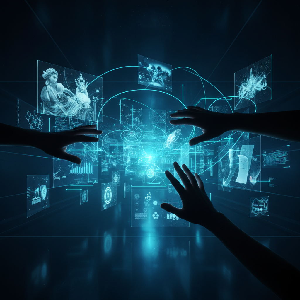 Una persona concentrada trabajando en un ordenador portátil en un escritorio de oficina moderno, con documentos y una taza.