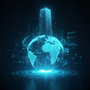 Lupa sobre una pantalla de ordenador portátil mostrando resultados de búsqueda con palabras clave resaltadas, simbolizando el análisis de SEO.