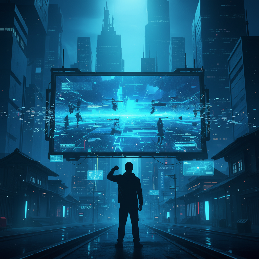 Un profesional de la salud con uniforme azul, bata blanca y un estetoscopio al cuello sonríe en un entorno médico.