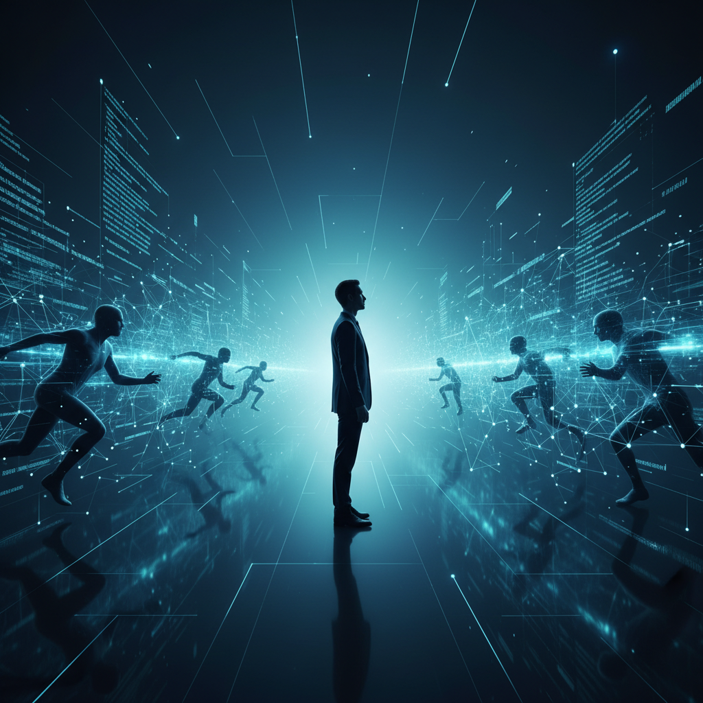 Manos de barista vertiendo leche vaporizada para crear un diseño de corazón en un café latte. Una máquina de café se ve borrosa al fondo.