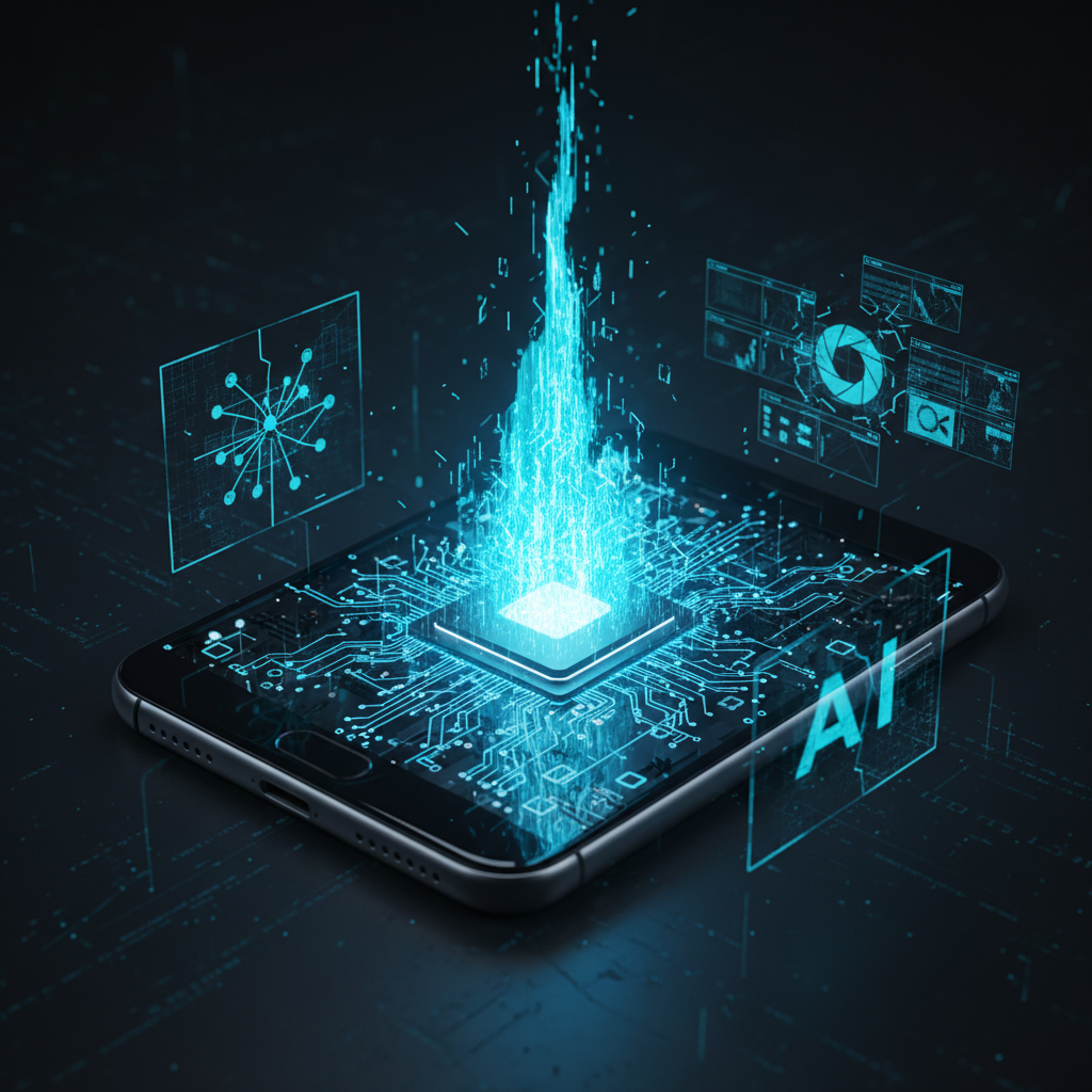 Equipo diverso de profesionales colaborando en una reunión de negocios en una oficina moderna, mirando gráficos en una pantalla grande.