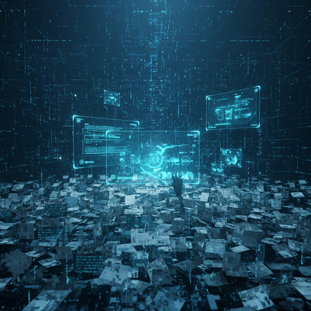 Manos de una persona trabajando en un portátil plateado con una pantalla que muestra un dashboard de datos, gráficos y tablas.