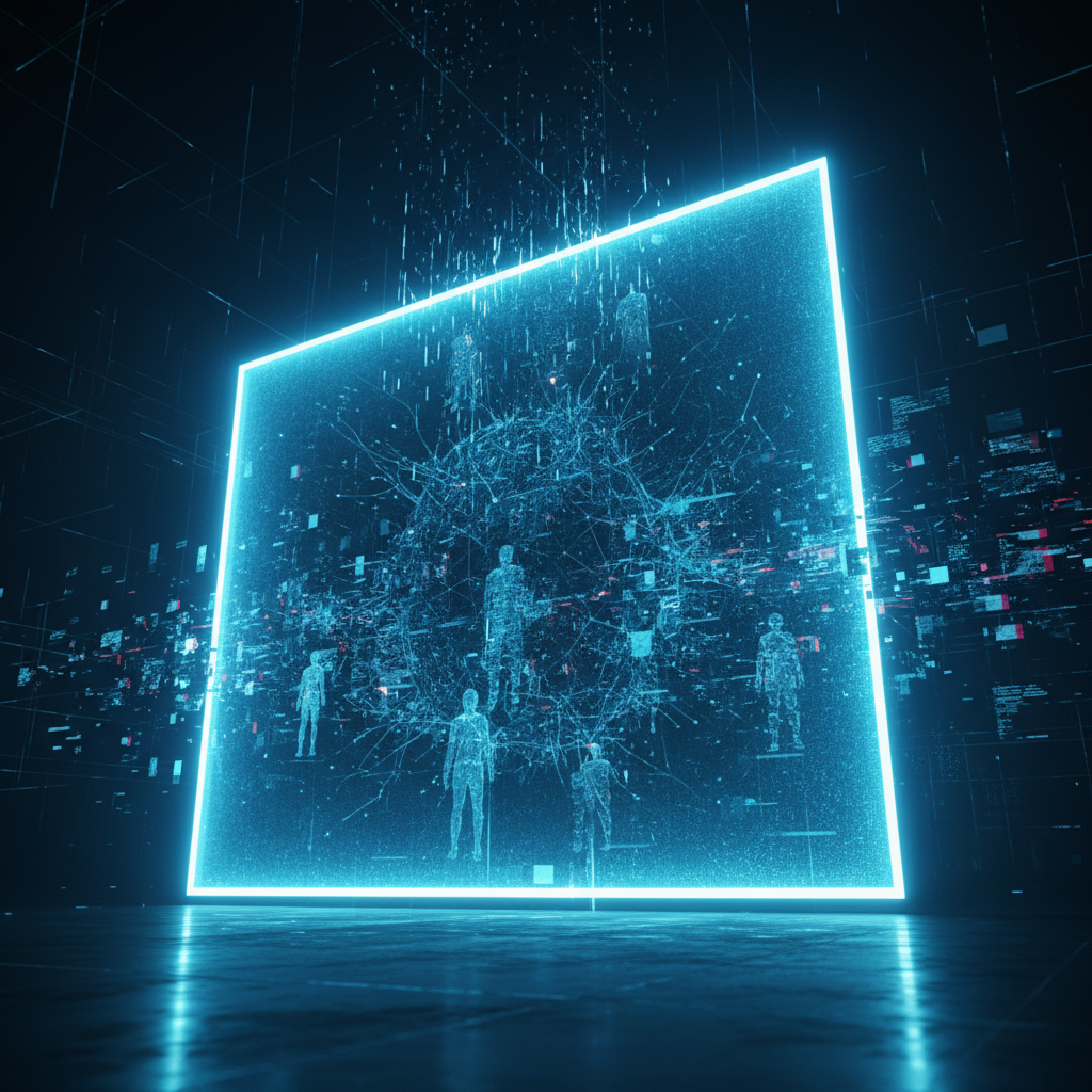 Mano sosteniendo un teléfono móvil escaneando un código QR en una pantalla digital.