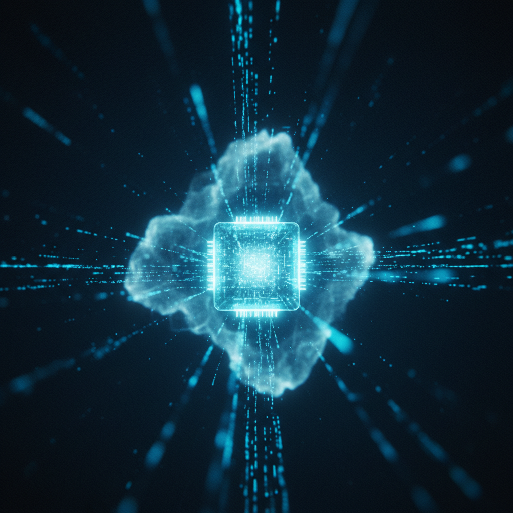 Un grupo de cinco jóvenes profesionales, tres mujeres y dos hombres, interactuando y trabajando colaborativamente alrededor de una mesa de reuniones en un espacio de oficina moderno y luminoso.