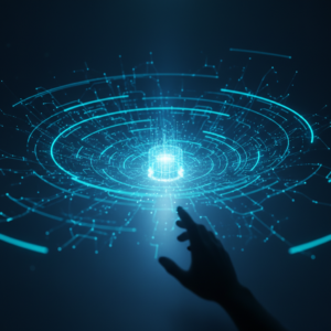 Infografía que representa el ciclo PDCA (Planificar, Hacer, Verificar, Actuar) con flechas que indican un flujo circular continuo y cuatro iconos distintivos para cada fase.