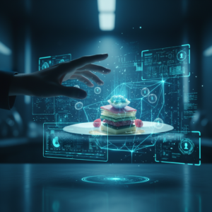 Una rebanada de pizza con pepperoni y champiñones sobre un plato blanco.