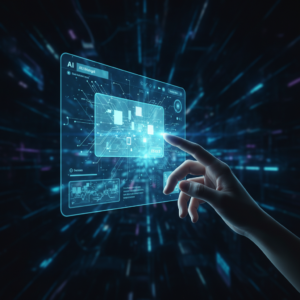 Primer plano de un plato de espagueti con salsa de tomate, hojas de albahaca fresca y queso parmesano rallado, servido sobre una mesa de madera oscura.