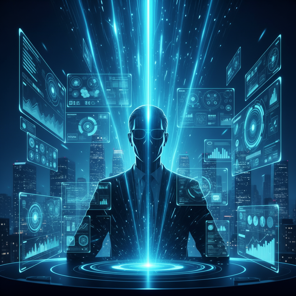 Un brazo robótico blanco con múltiples articulaciones sujetando un objeto pequeño y delicado con una pinza, sobre un fondo industrial desenfocado.