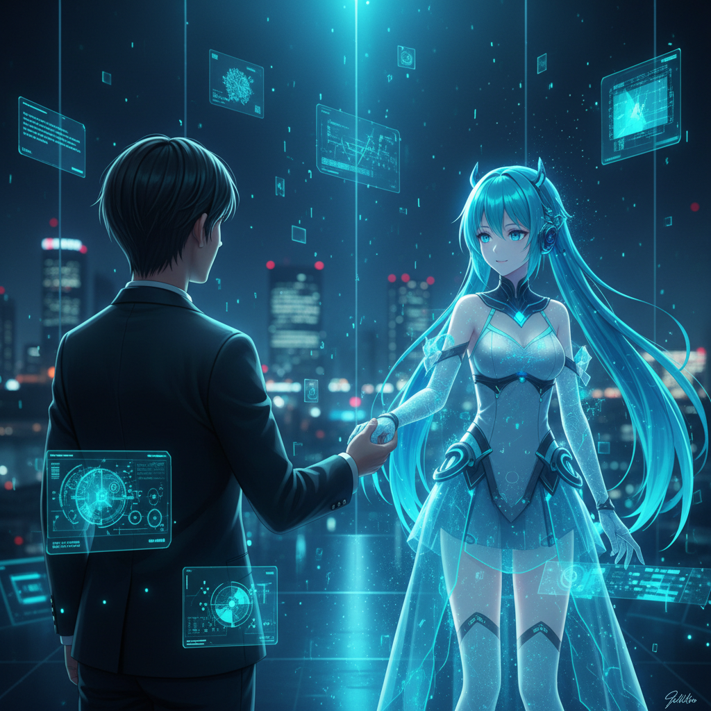 Un hombre trabajando concentrado en un portátil sobre un escritorio limpio en una oficina moderna.