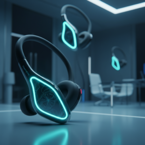 Una mujer con gafas leyendo un libro de tapa dura mientras está sentada cómodamente en un sillón o sofá beige claro.