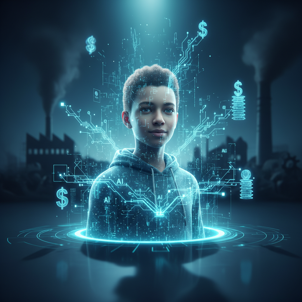 Un hombre sonriente con barba, gafas y camisa a cuadros posando frente a una pared texturizada en tono grisáceo.