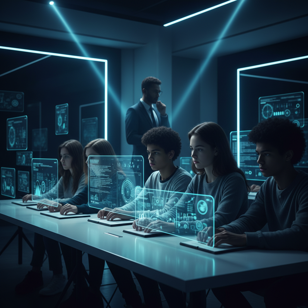 Un hombre con camisa blanca y corbata negra sostiene y mira una tablet en sus manos.