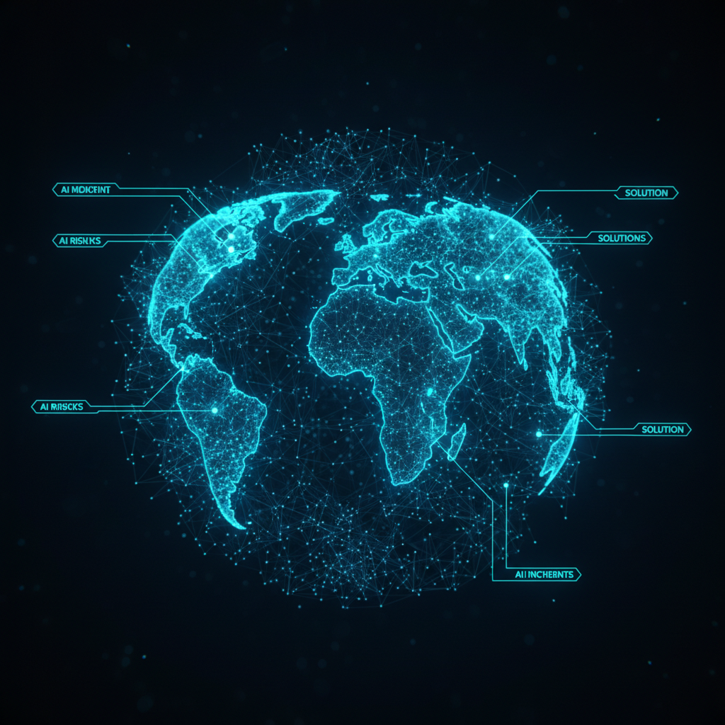 Una mujer joven con gafas y pelo oscuro trabajando en un ordenador portátil en un escritorio con un teclado y ratón externos, mostrando un entorno de oficina o estudio en casa.