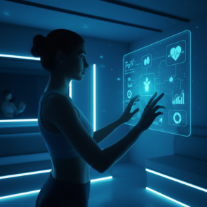 Primer plano de una paella mixta recién hecha en una paellera, con arroz dorado, gambas, mejillones, trozos de pollo, guisantes y pimiento rojo, sobre una mesa de madera.