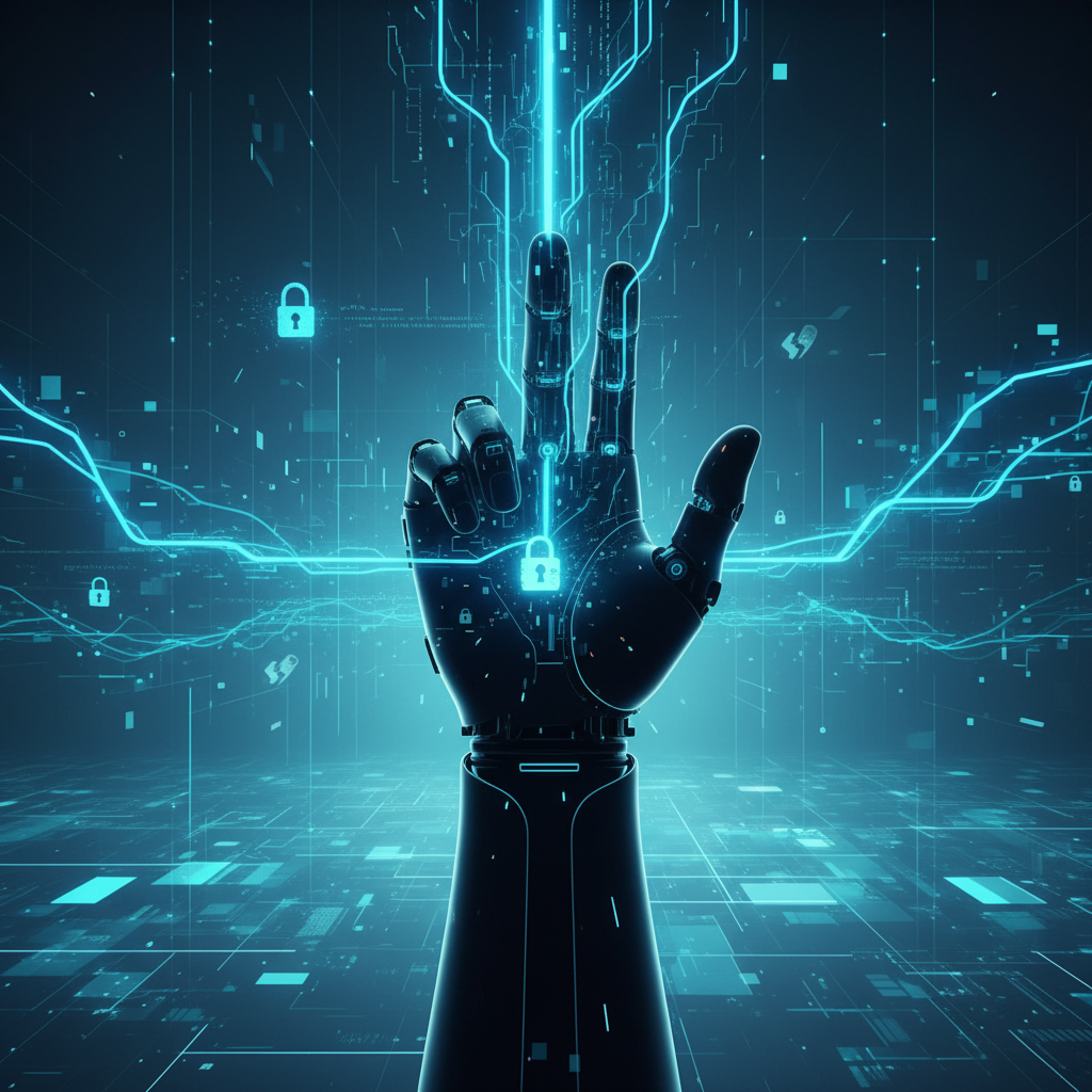 Manos de una persona sujetando un smartphone cuya pantalla muestra una publicación de redes sociales con un primer plano de un rostro.