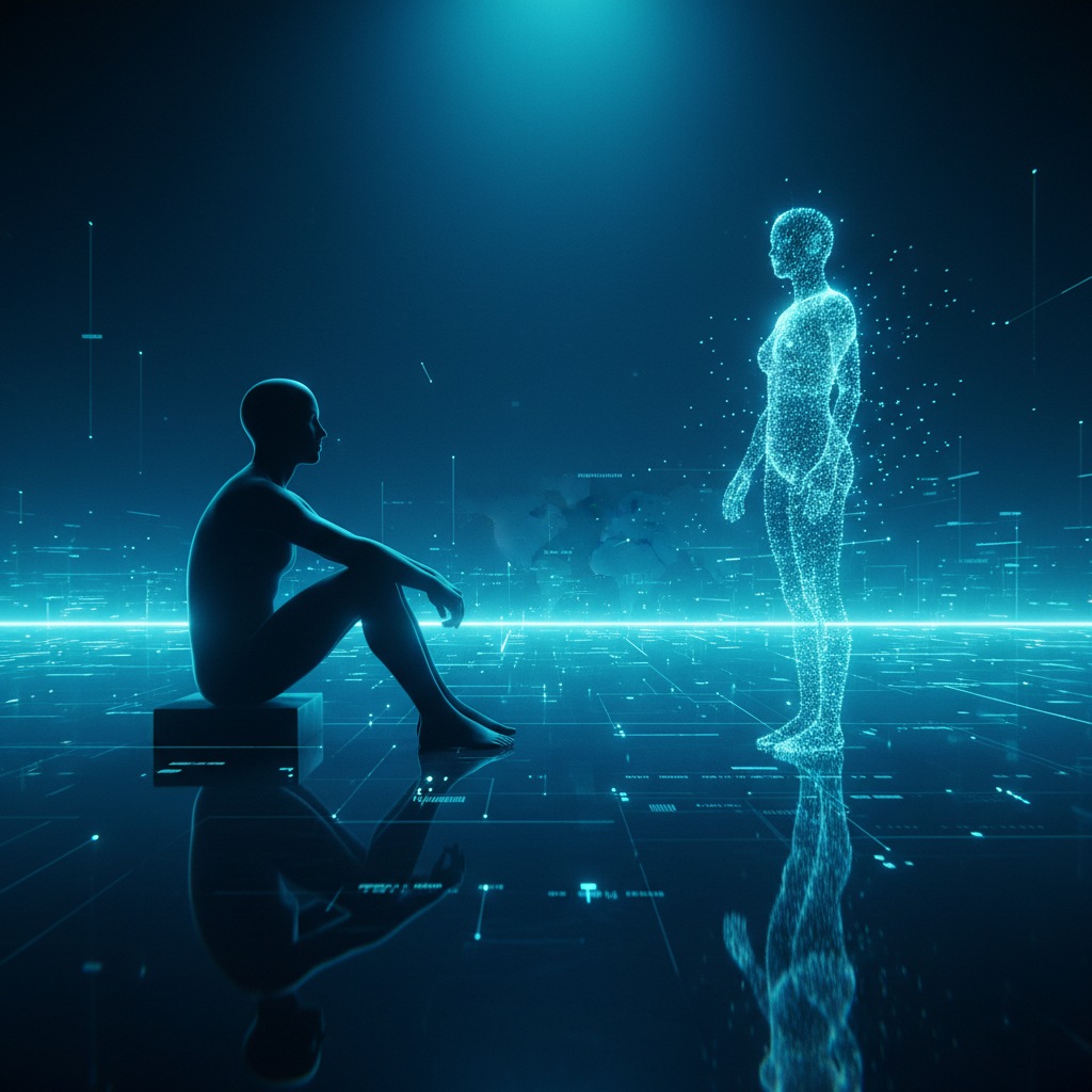 Persona trabajando en un ordenador con gráficos de datos en la pantalla, teclado y ratón.