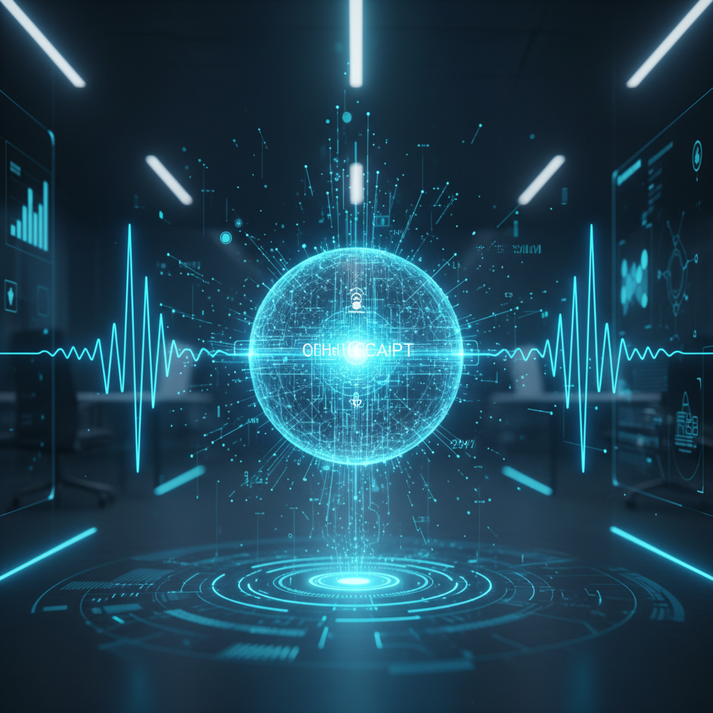 Mujer joven sonriente con el pelo largo y gafas, vestida con un top rosa y collar, sentada en un fondo de paisaje borroso.