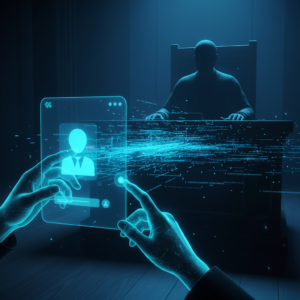 Persona con chaqueta vaquera clara y collar de perlas sujetando un vibrante ramo de peonías rosas, rosas blancas y otras flores.