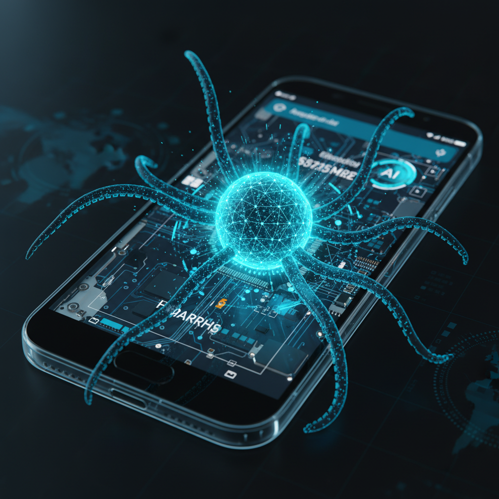 Una mujer joven con auriculares tipo diadema sonríe mientras trabaja concentrada en un portátil frente a ella, con un teclado externo y un ratón en un escritorio.