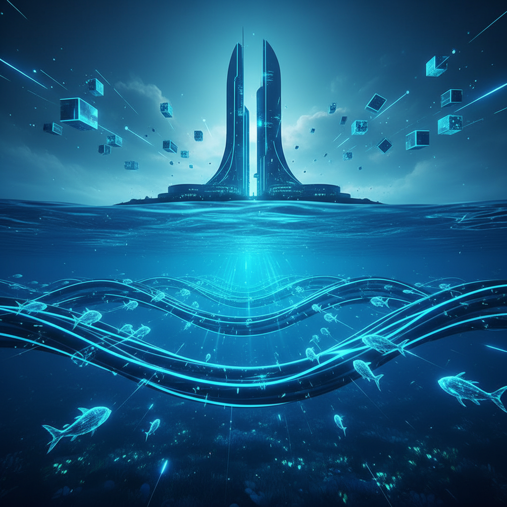 Un majestuoso paisaje montañoso con un lago cristalino que refleja las montañas, un cielo azul claro y árboles verdes en primer plano.