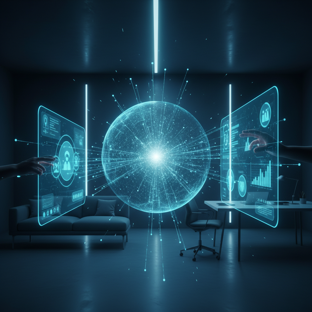 Primer plano de una mujer con cabello oscuro, vistiendo una chaqueta profesional, sonriendo y mirando a la cámara.