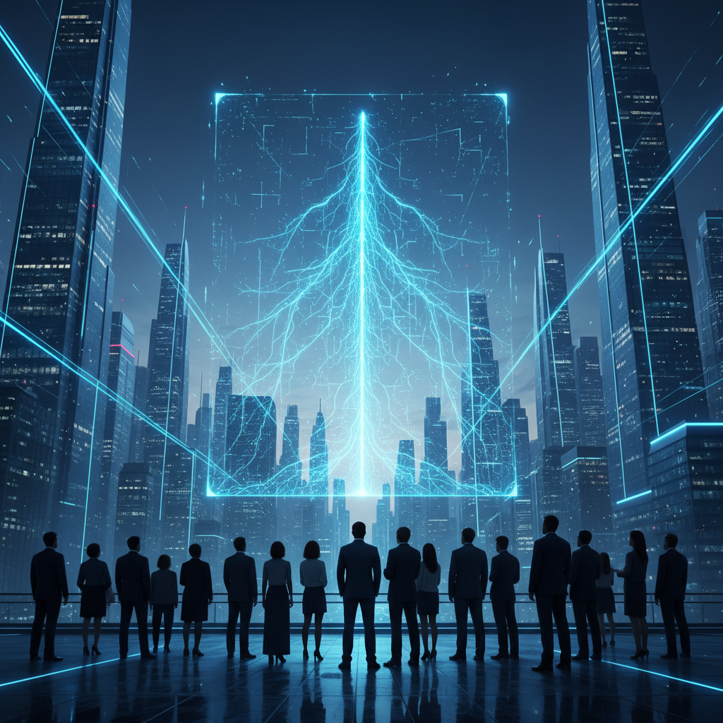 Grupo diverso de personas colaborando en una mesa con ordenadores portátiles y documentos.