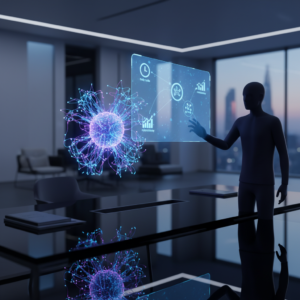 Una mano sosteniendo un smartphone y una tarjeta de crédito, con un fondo difuminado.