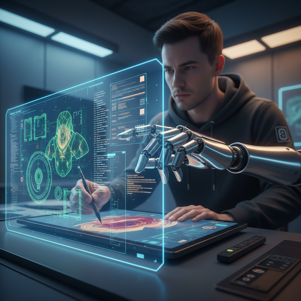 Manos sosteniendo un smartphone que muestra una aplicación financiera con un gráfico bursátil en verde y tendencia alcista.