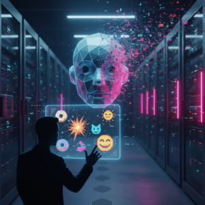 Hombre sentado en el suelo de un gimnasio usando su teléfono móvil, con pesas y discos de levantamiento a su alrededor.