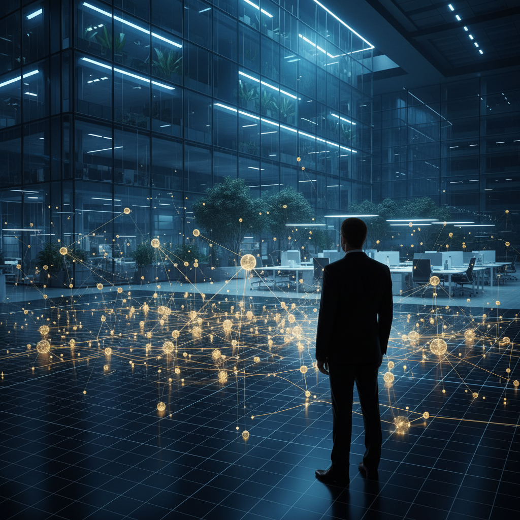 Mano sosteniendo un smartphone con un feed de redes sociales visible en pantalla.