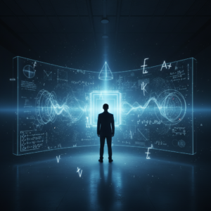 Un ordenador portátil plateado abierto con la pantalla encendida sobre una superficie lisa.