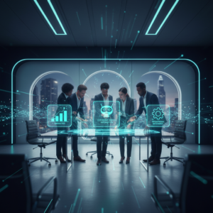 Vista aérea de una plaza circular pavimentada con adoquines, rodeada por edificios con tejados rojos y una calle perimetral con tráfico de vehículos. Hay zonas verdes con árboles y una fuente central.