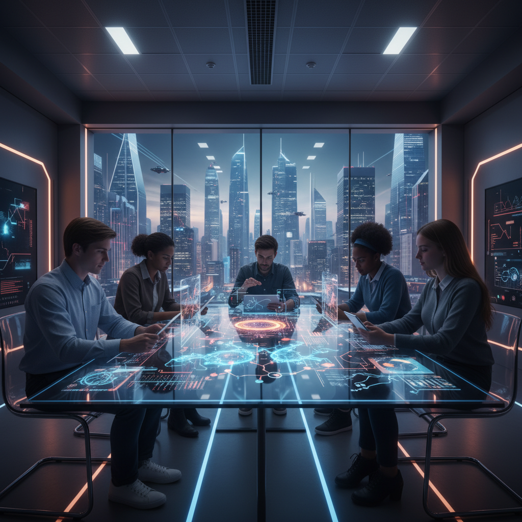 Baño moderno y lujoso con bañera exenta ovalada blanca, grandes ventanales con vistas a un jardín verde exuberante y azulejos grises minimalistas en paredes y suelo.