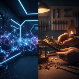 Manos sosteniendo un smartphone en horizontal mostrando un formulario de registro de usuario con campos para nombre, correo electrónico y contraseña.