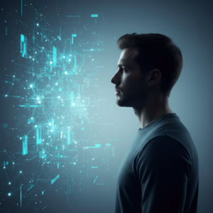 Persona utilizando un smartphone en horizontal para ver propiedades inmobiliarias, mostrando una casa con césped verde en la pantalla.