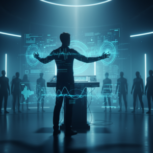 Mano sosteniendo una tarjeta de crédito sobre un terminal punto de venta (POS) con una pantalla que muestra "Pago Aprobado".