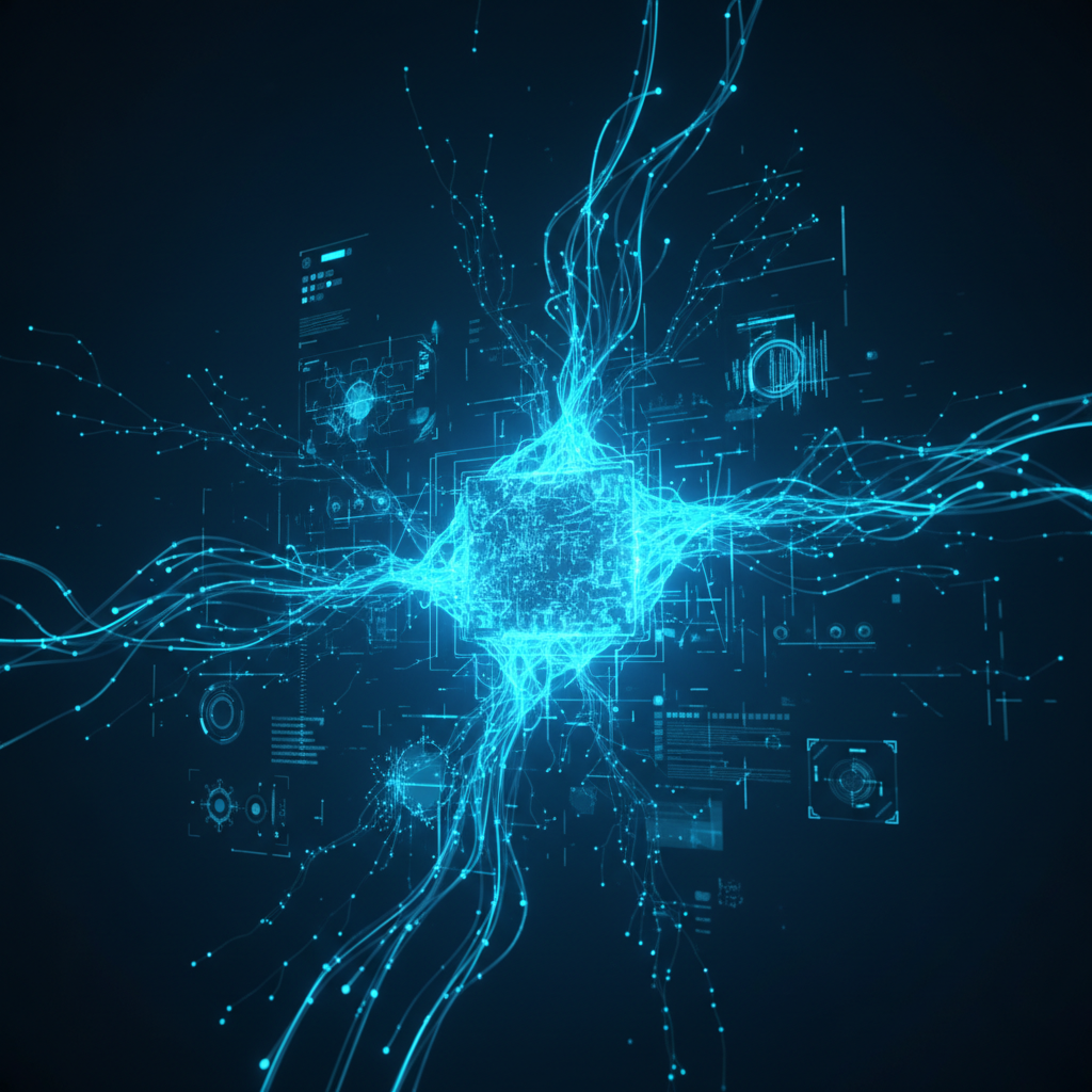 Vista aérea de una rosquilla glaseada con chispas de colores sobre un fondo de madera clara.