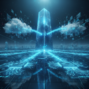 Una mujer con uniforme de camarera rubia sostiene una bandeja con dos copas de cóctel de color rosa decoradas con flores y una bebida verde sin alcohol.