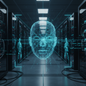 Persona trabajando en un ordenador portátil que muestra gráficos y datos de análisis de marketing digital o SEO.