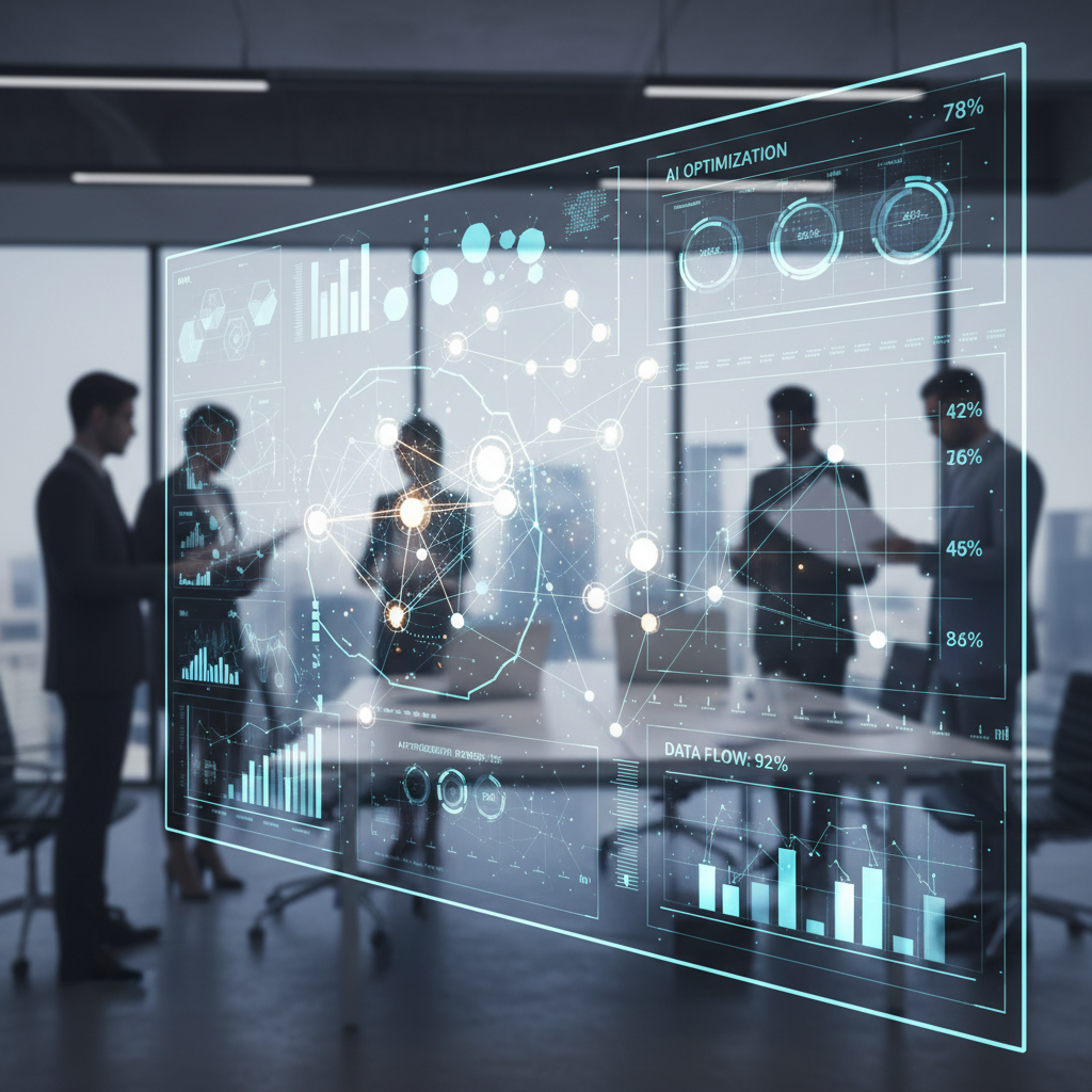 Vista aérea de una plaza en forma de estrella con edificios beige y tejados naranjas, palmeras y caminos adoquinados.