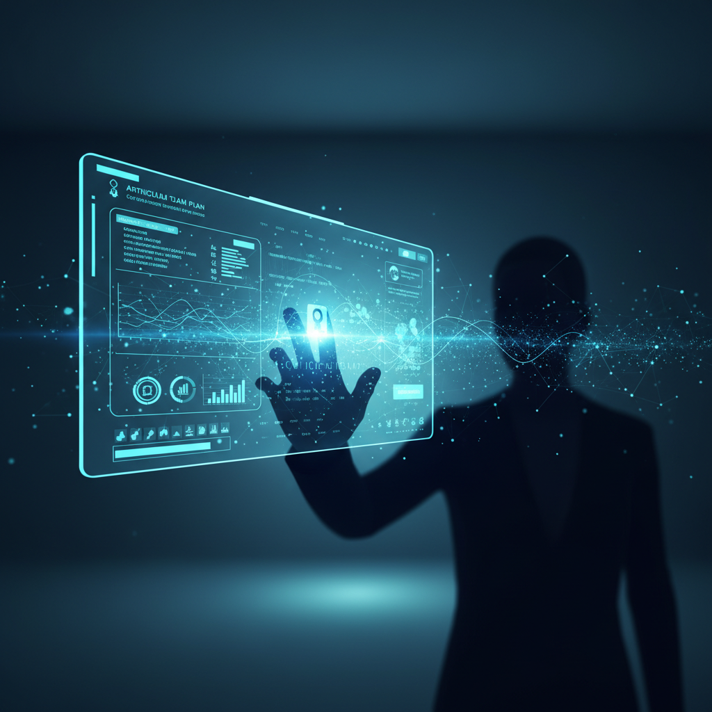 Una persona concentrada trabajando en un ordenador portátil en un escritorio moderno.